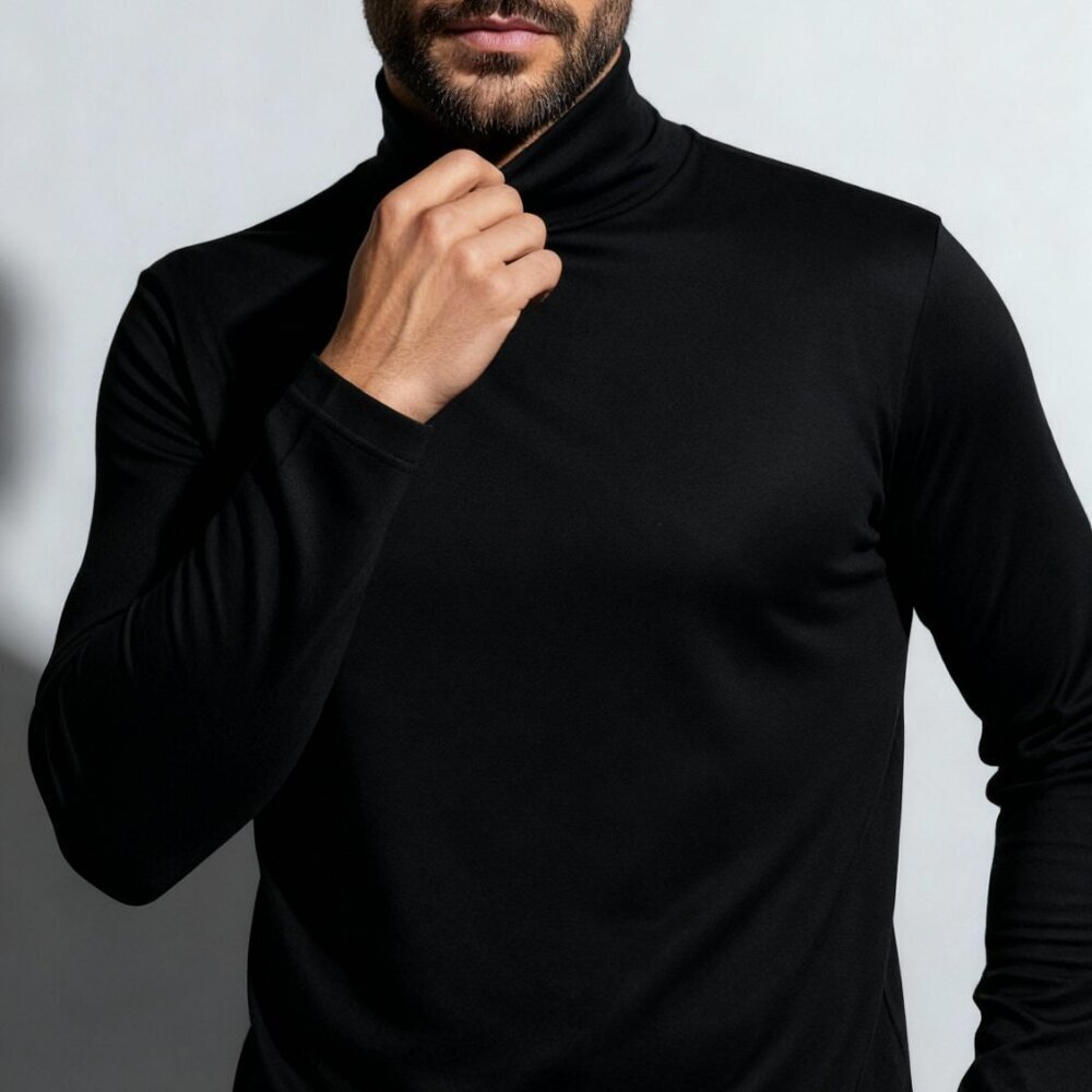 Black Turtleneck Sweater for Men, many sizes available-NWOT